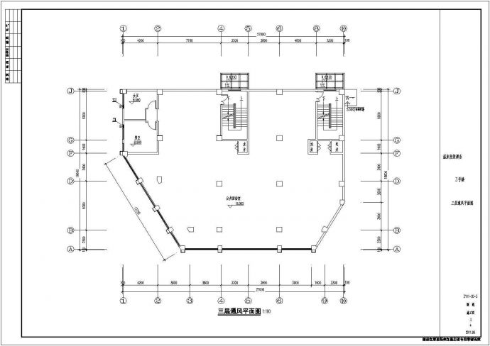 [河南]六层框架结构温泉度假酒店全套图（建筑、结构、水暖电）_图1
