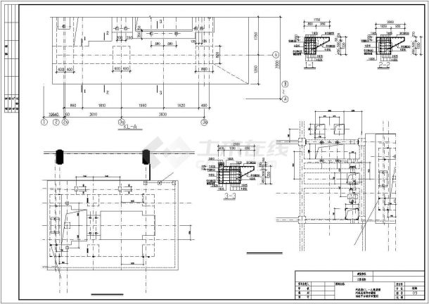 大型发电机工厂结构设计CAD布置图-图一