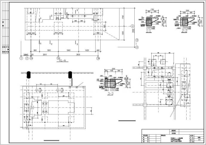 大型发电机工厂结构设计CAD布置图_图1