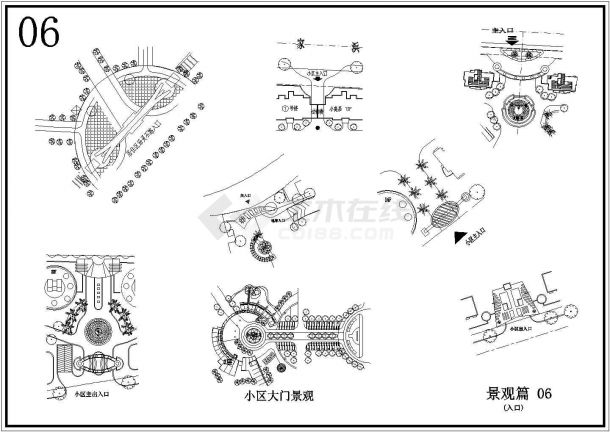 最新整理组合园林景观节点详图合集-图二