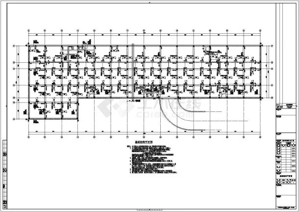 筏形基础剪力墙结结构设计图-图一
