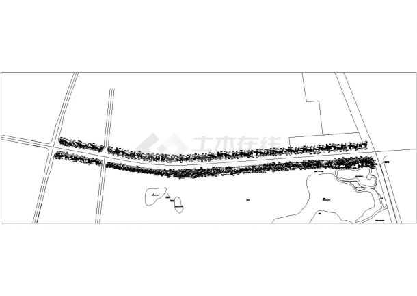 某地区市政道路标准段景观设计方案图-图一