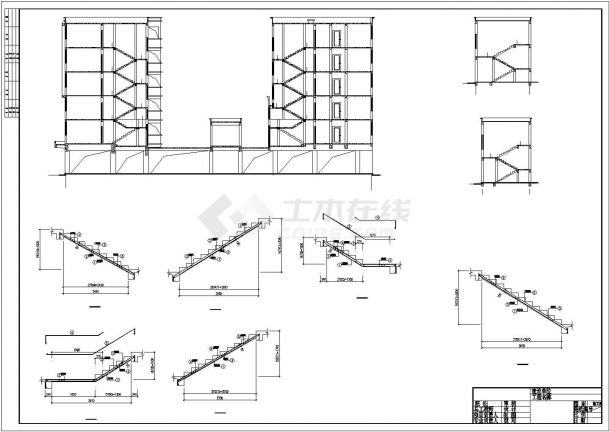 [江西]六层底框结构商住楼建筑结构全套图-图二