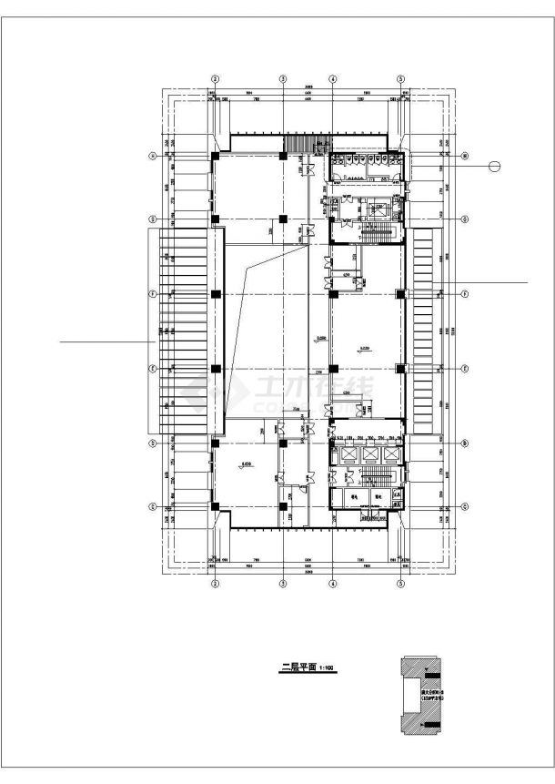 [江苏]14层框剪结构环境监测中心办公楼建筑结构施工图-图一