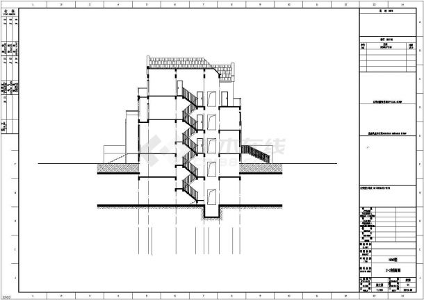 2800平四层框架结构别墅建筑结构施工图-图二