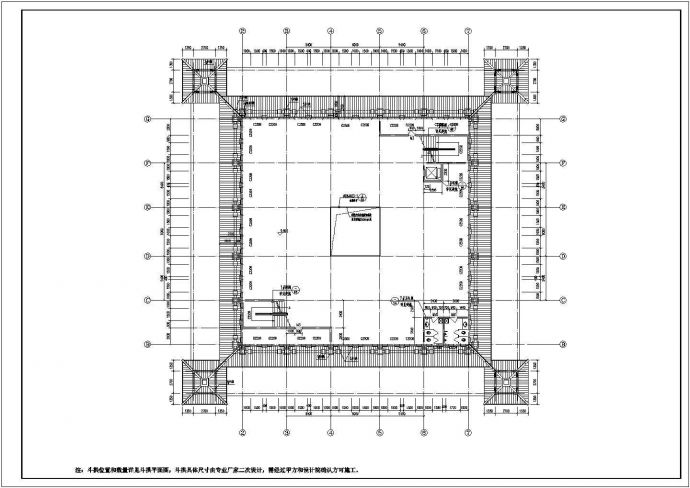 四层仿古建筑宫殿全套建筑结构施工图_图1