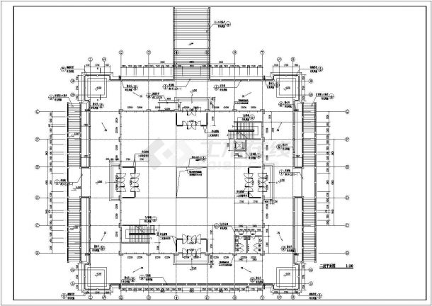 四层仿古建筑宫殿全套建筑结构施工图-图二