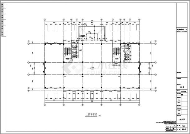 [安徽]三层框架结构嘉年华会所建筑结构施工图-图一