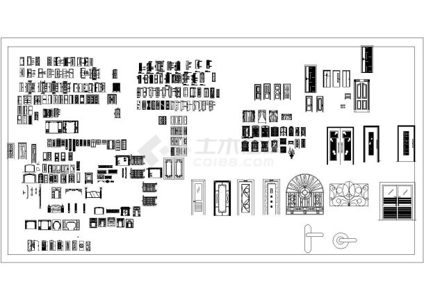 最新最全的典雅美观的常用门类图块图例设计CAD大合集-图一