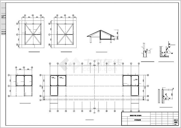 [广东]3057㎡六层框架结构师范学院宿舍楼建筑结构图-图一