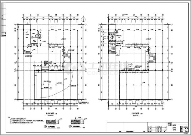 常州某四坡屋面框架结厂房建筑结构设计图(含PKPM计算模型)-图一
