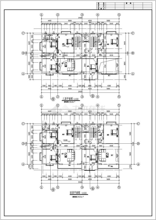 某七层框架住宅建筑结构施工图（25张）-图二