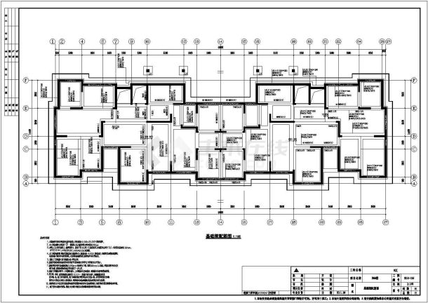 [青岛]十八层剪力墙高层住宅楼结构施工图（含车库）-图二