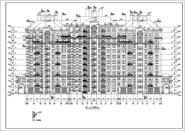 【河南】地下一层地上11层短肢剪力墙结构住宅楼施工图-图二