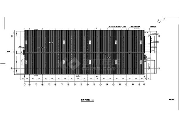 某40米跨仓库CAD建筑施工图-图一