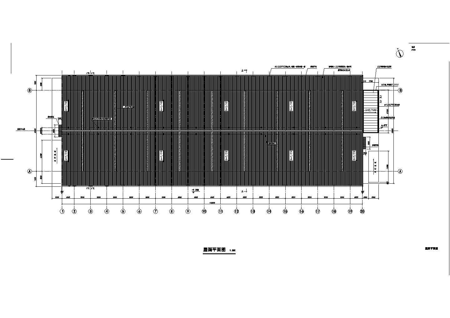 某40米跨仓库CAD建筑施工图