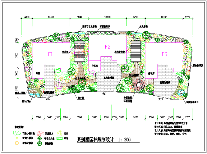 某高档私家别墅区园林规划总平面设计CAD总图_图1