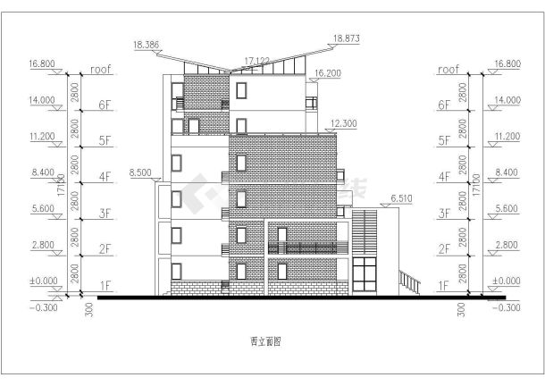 某花园洋房住宅别墅建筑设计方案图-图二