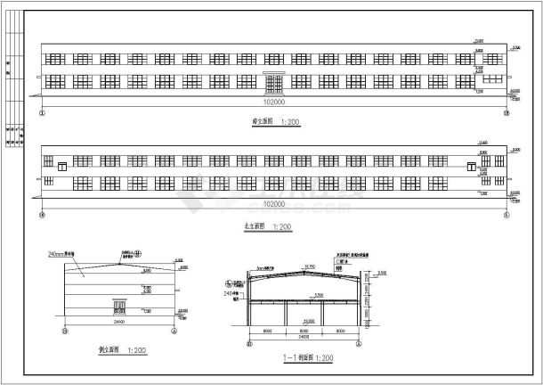 门式钢架车间建筑结构施工图（全套）-图二