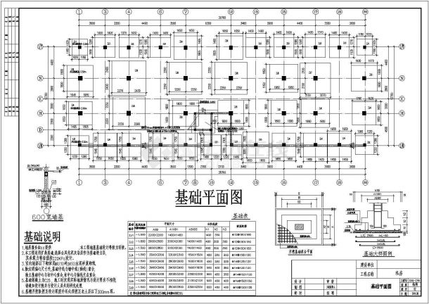 [长沙]七层底框结构住宅楼结构施工图（含设计说明）-图一