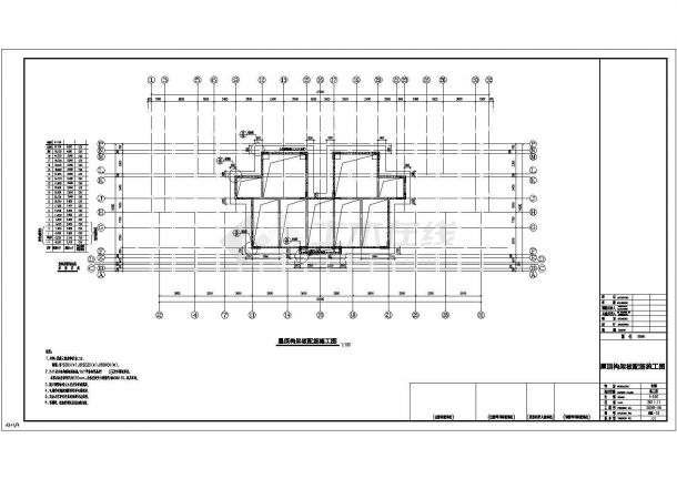 [河北]十八层剪力墙结构住宅楼结构图（7度抗震）-图二