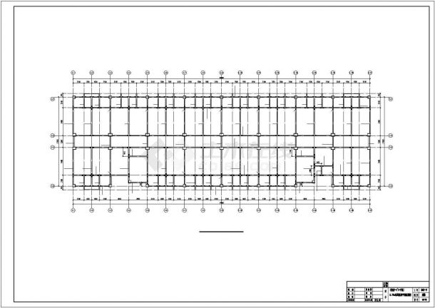 [重庆]六层中学宿舍楼及2层食堂结构施工图-图一