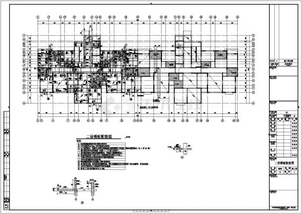 [西宁]某三十三层剪力墙结构住宅楼结构施工图（地下三层，高96米）-图一