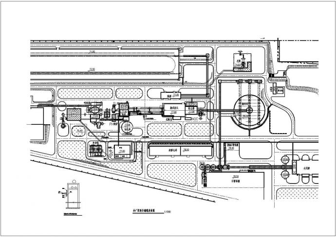 某三层水泥厂余热发电工程动力系统设计图纸_图1