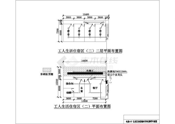 【江苏】某施工工地项目部临时用电设计图纸-图一