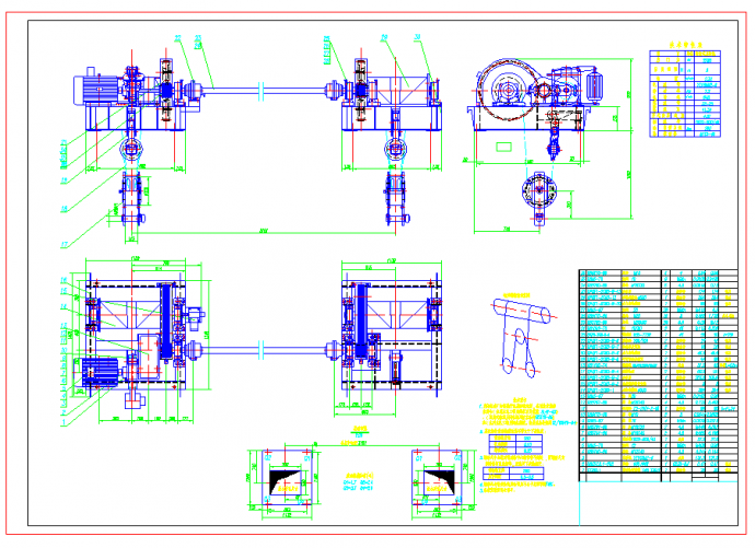 QPQ-2X80KN固定卷扬式设计图_图1