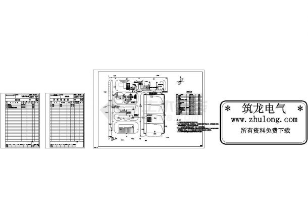 【涿州】某污水厂电气自动化设计施工图纸-图一