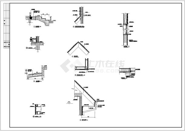 单层木结构独立住宅建筑施工图（共43张）-图二