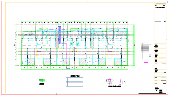 地下二层剪力墙结构地下车库结构施工图（地上十一层）_图1