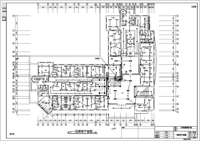 某医院四层住院大楼电气设计施工图纸_图1