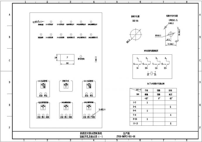 【湖南】某水电机组PLC电气控制图纸_图1