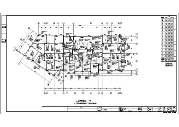 [浙江]某地上二十五层剪力墙结构高层住宅楼结构施工图-图二