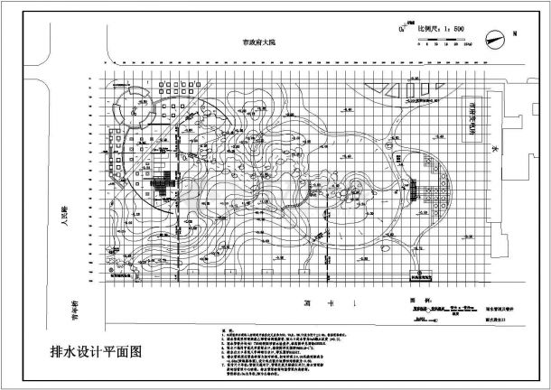 某地区园林规划设计施工图（共9张）-图二