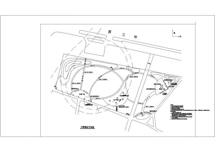 某地区道路总平面规划设计方案图纸_图1