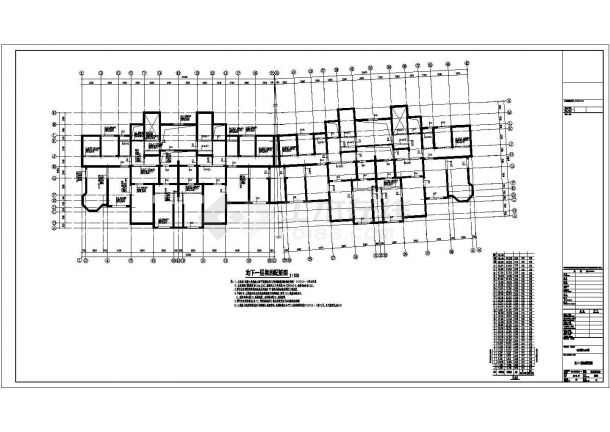 [江苏]三十二层剪力墙结构住宅楼结构施工图（含计算文件）-图一