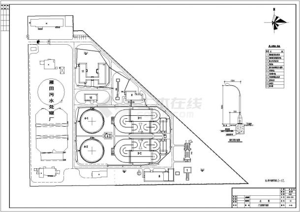 【东莞】某污水处理厂厂区强电设计施工图纸-图二
