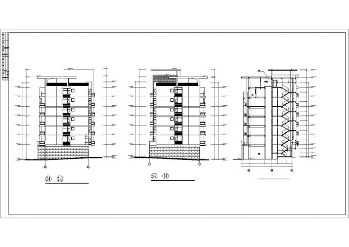 某新建小高层建筑全套设计施工图纸_图1