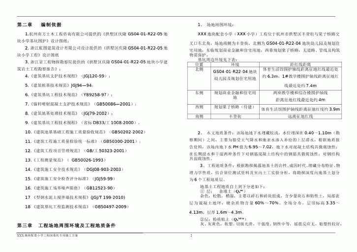 【浙江】小学工程深基坑专项施工方案-图二