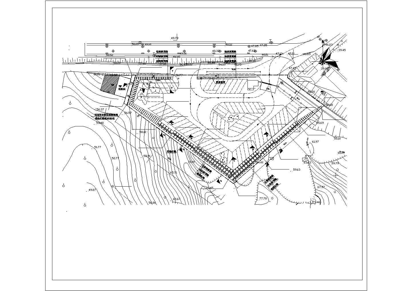 深圳某25米深基坑支护结构设计图(含结构计算书)