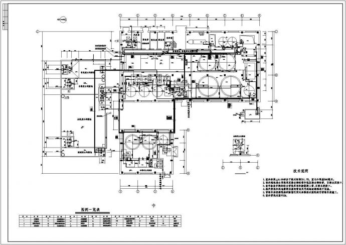 某地区工厂工艺管道平面施工设计图纸_图1