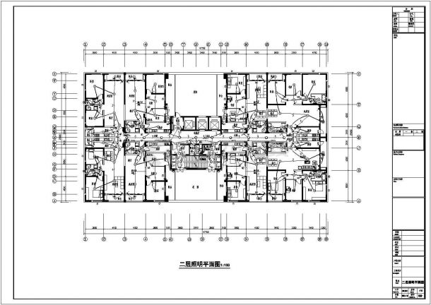某二十三层住宅楼电气设计施工图纸-图二
