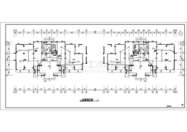 某十一层住宅楼电气设计施工图纸-图二