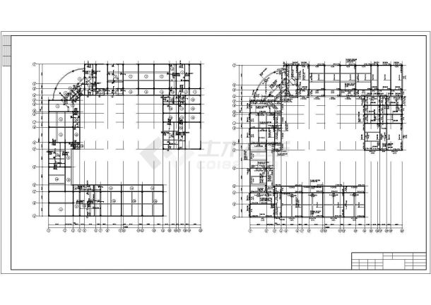 多层框架教学楼毕业设计图纸（含建筑、结构图）-图一