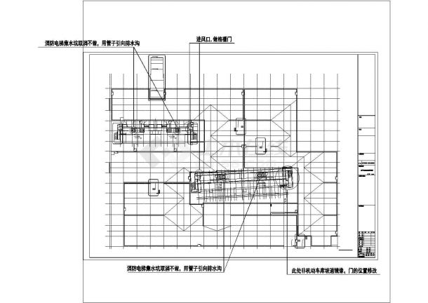 240个停车位框架结构地下车库结构施工图（含设计说明）-图一