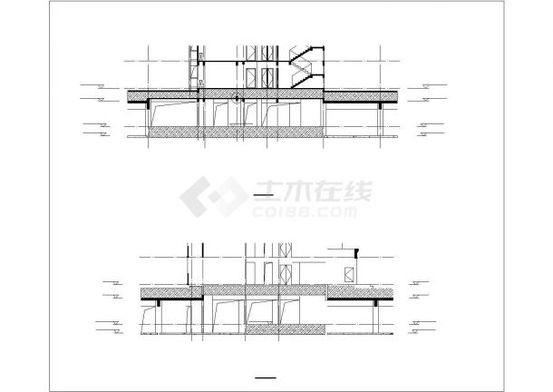 240个停车位框架结构地下车库结构施工图（含设计说明）-图二