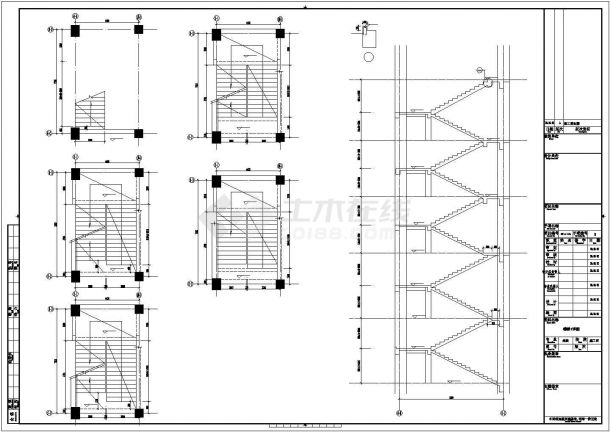 八层框架结构便民服务中心结构施工图（含建筑图、HKFZ桩）-图二